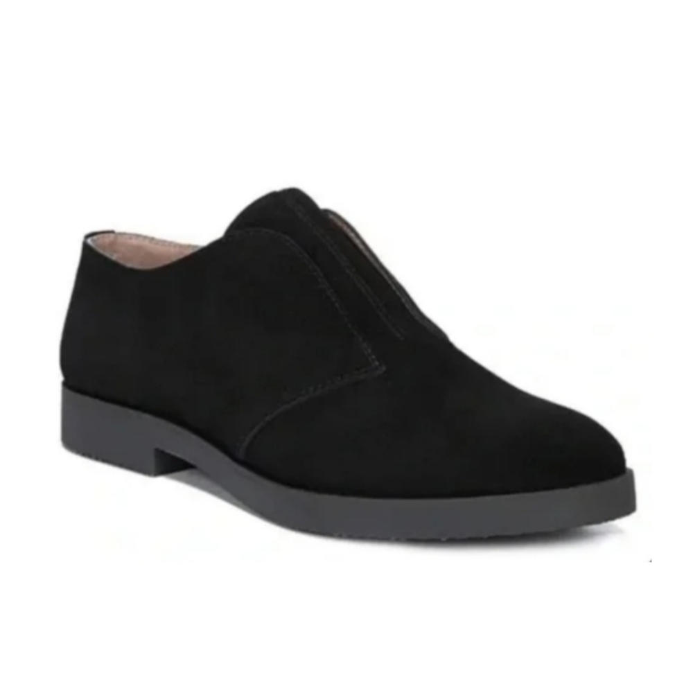 5/$15 Black Suede Franco Sarto Slip On Loafer Shoes